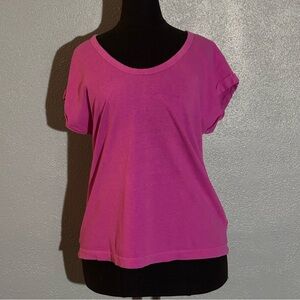 Gap Pink Scoop Neck T Shirt Womens Size M